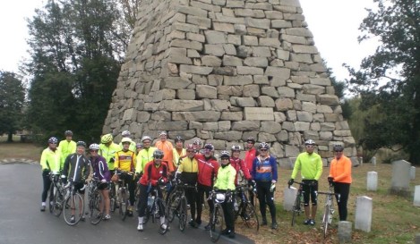 Richmond Virginia cyclists at Hollywood Cemetery